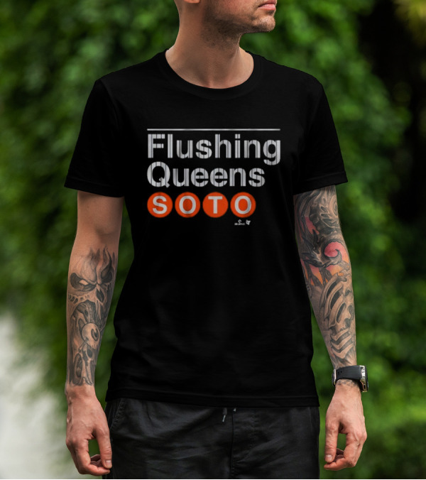 Flushing Queens Soto Subway Platform Sign T-Shirt
