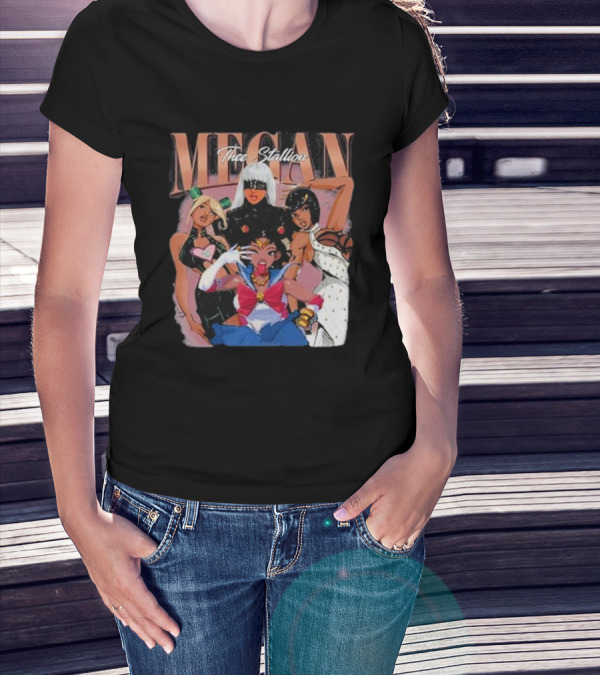 Megan Thee Stallion Cosplay Anime Characters T-Shirt