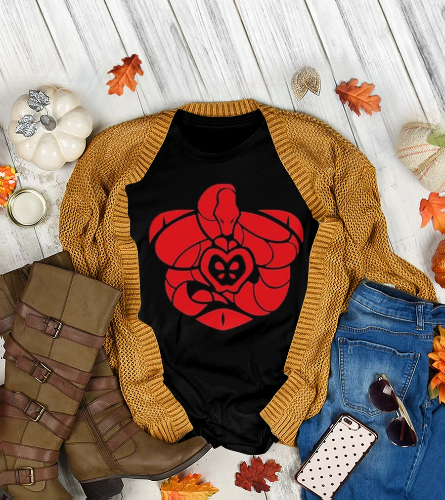 Pride Sigil Snake with Heart and Butterfly Emblem T-Shirt