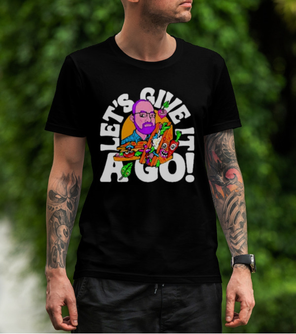 Let's Give It A Go Sandwich Man With Veggies T-Shirt