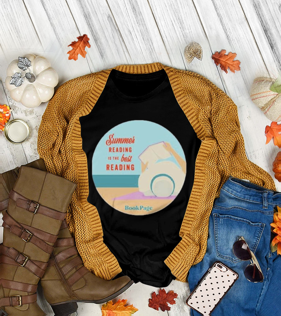 Summer Reading Is The Best Reading BookPage Relaxing by the Beach T-Shirt