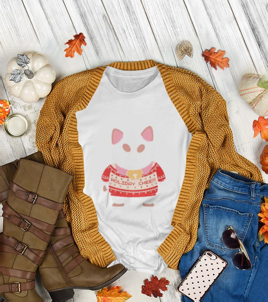 Bee And Puppycat Holiday Cheer Christmas T-Shirt