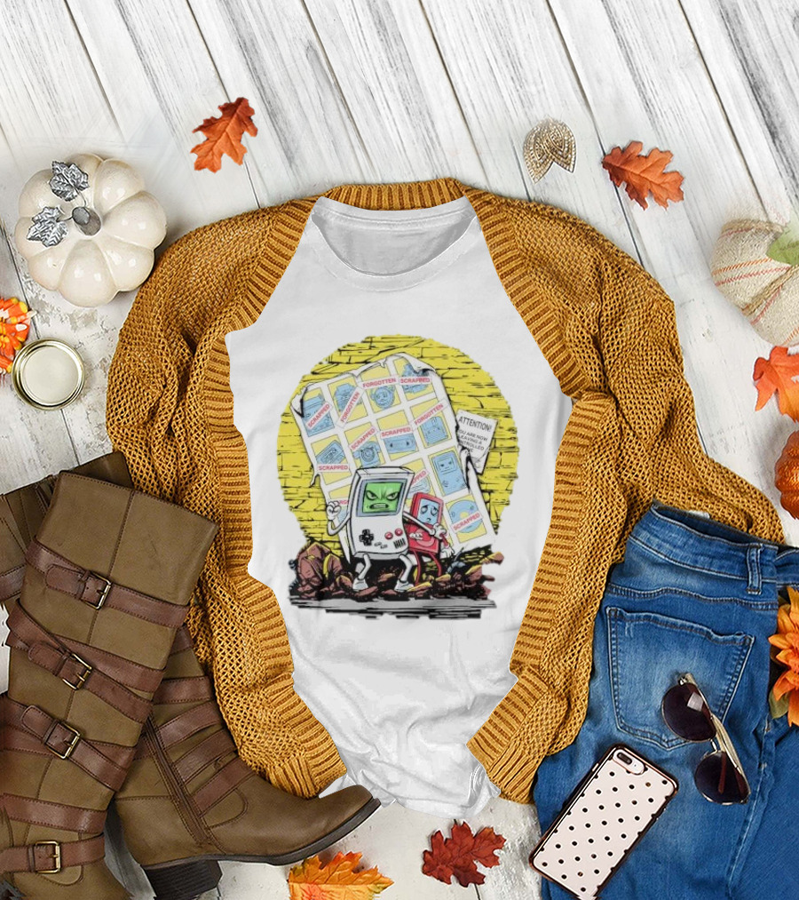 Forgotten Scrapped Days of Technology Past Attention T-Shirt
