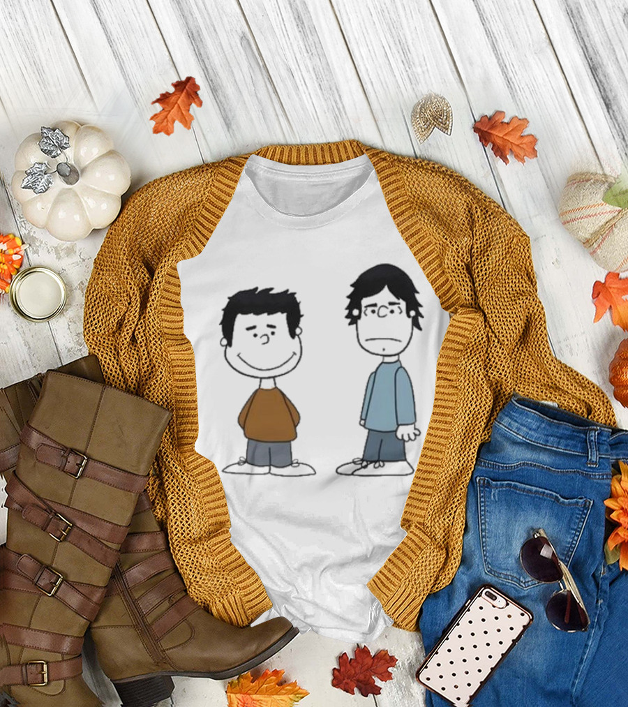 Kenny Vs Spenny Characters in Peanuts T-Shirt