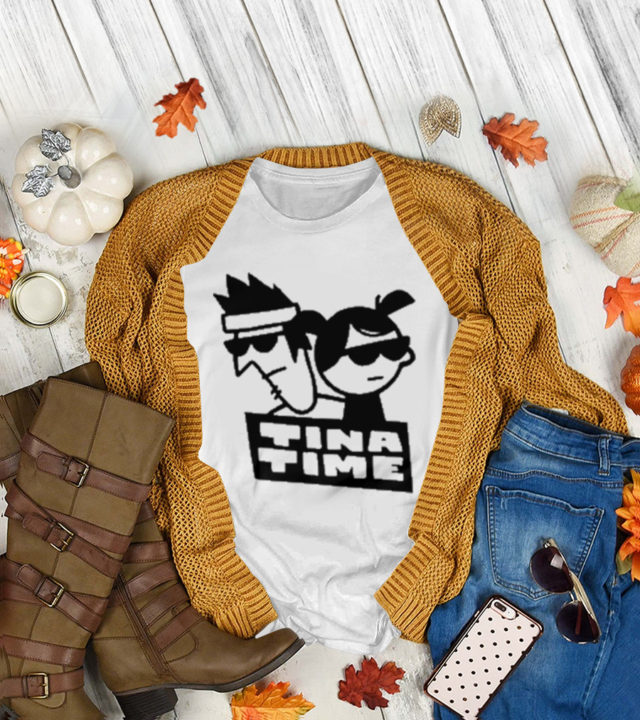 Tina Time Cool Cartoon Duo with Sunglasses T-Shirt
