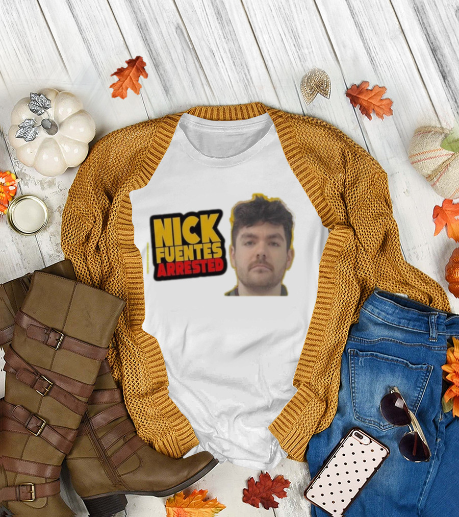 Nick Fuentes Arrested Mugshot T-Shirt