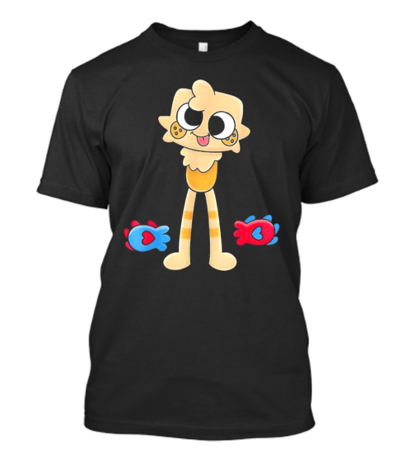 Dandy’s World Goob Costume For Kids And Adults Christmas Cartoon Character With Playful Fish Icons T-Shirt