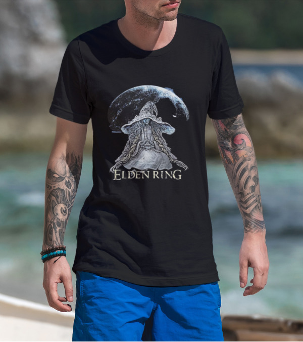 Ranni The Witch Elden Ring Fantasy Art Game Character Moon Magic T-Shirt