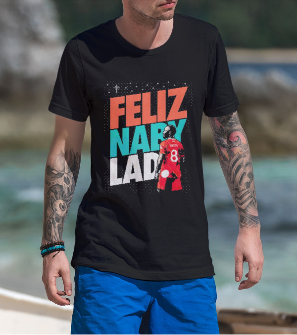 Feliz Naby Lad Liverpool FC Naby Keita Christmas Soccer T-Shirt