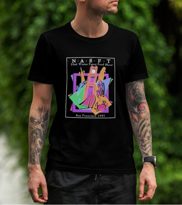 N.A.S.F.T. 22nd Winter Fancy Food Show San Francisco 1997 Black T-Shirt