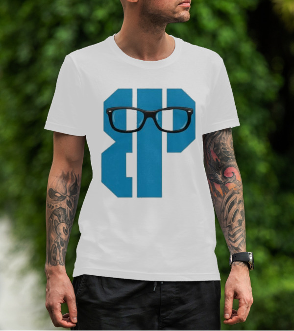 Projects X Weezer Framed Blue Block With Glasses T-Shirt