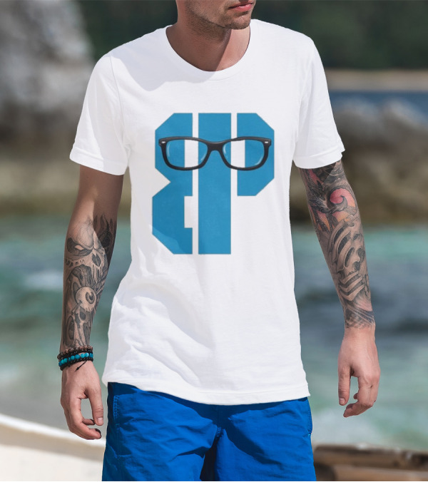 Projects X Weezer Framed Blue Block With Glasses T-Shirt