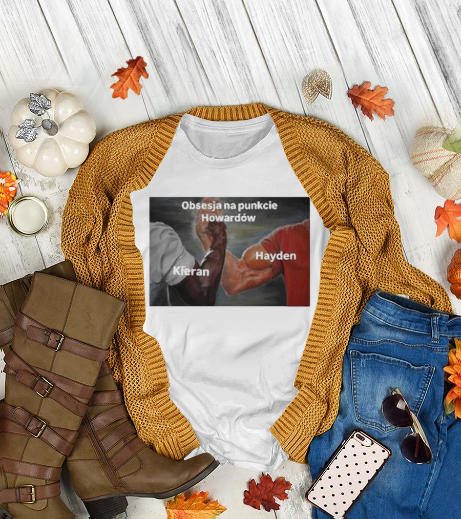 Obsessja na Punkcie Howardów Kieran Hayden Arm Wrestling T-Shirt