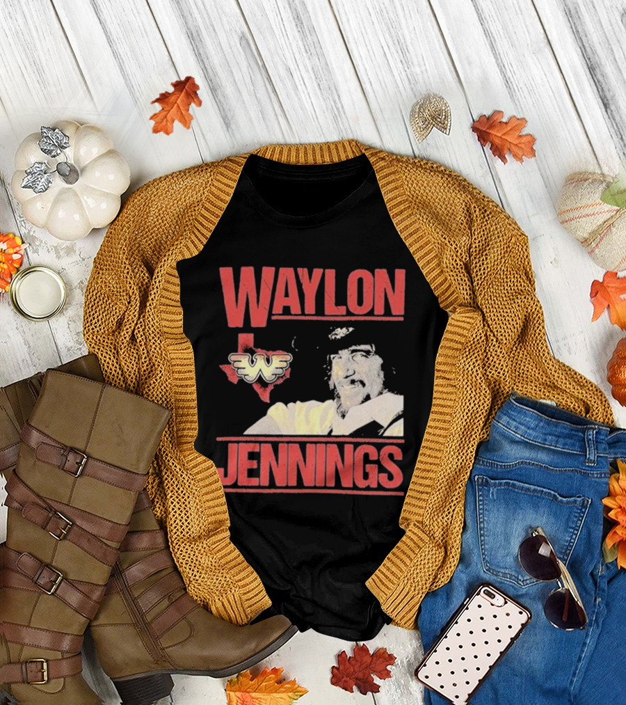 Waylon Jennings Flying W Texas T-Shirt