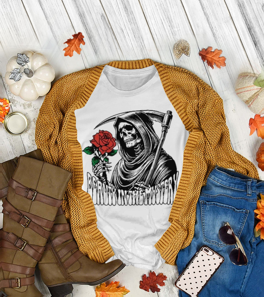 XPLR Beauty in the Mystery Grim Reaper Rose T-Shirt