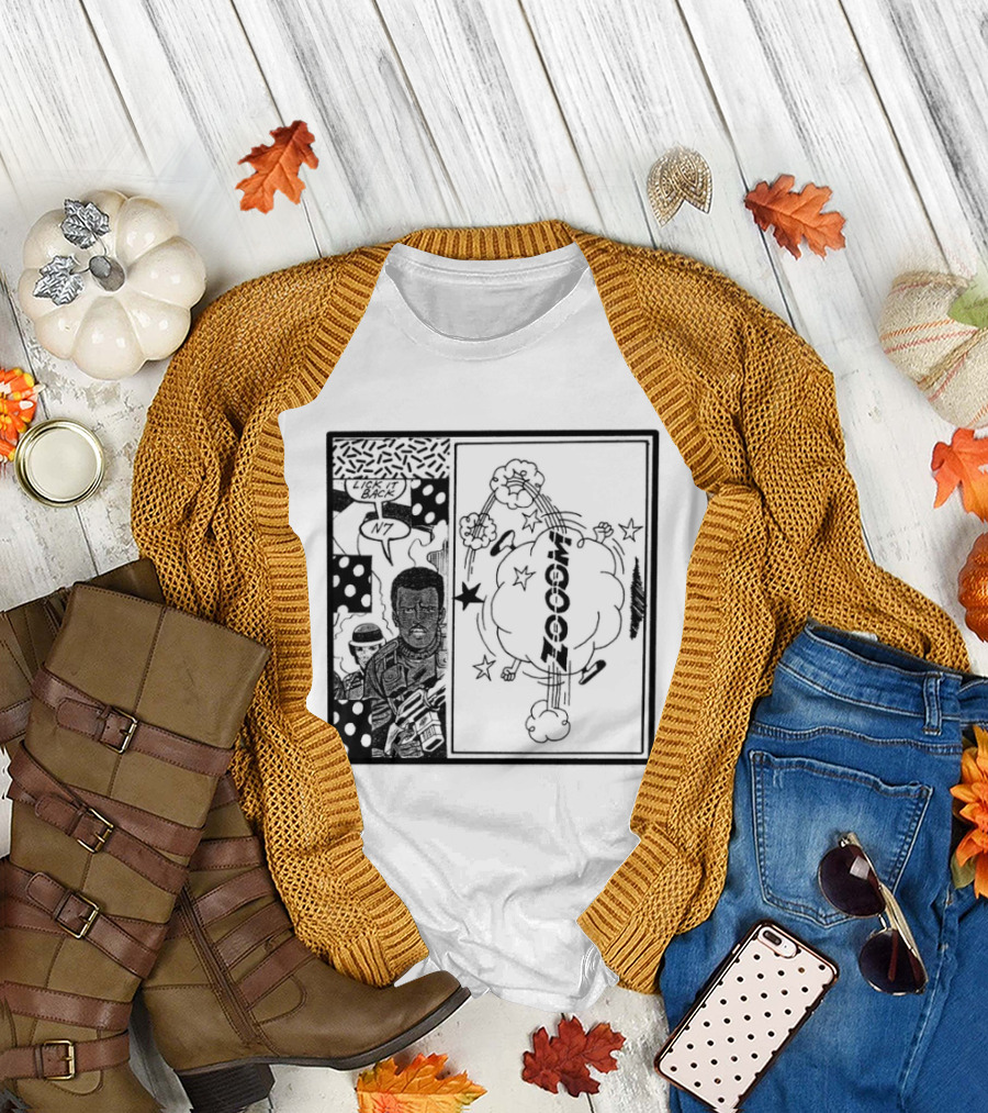 Zooom N7 Lick It Back Comic Art Panel T-Shirt