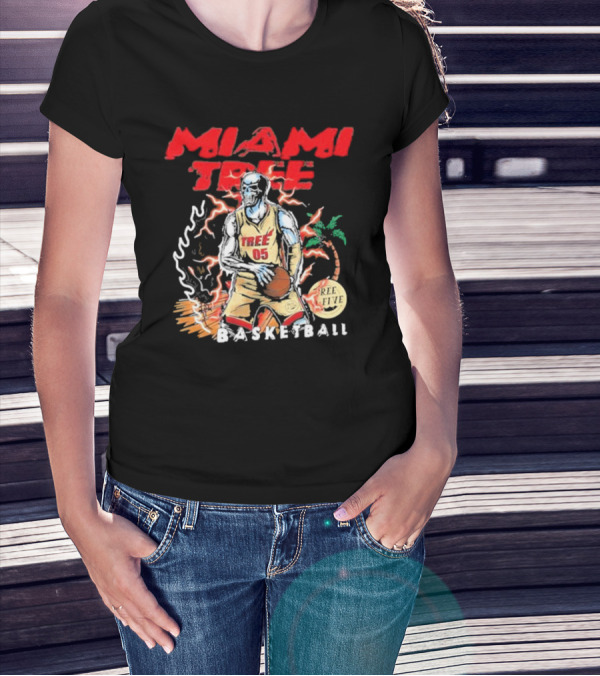 MIAMI TREE TREE 05 REE FIVE BASKETBALL T-Shirt