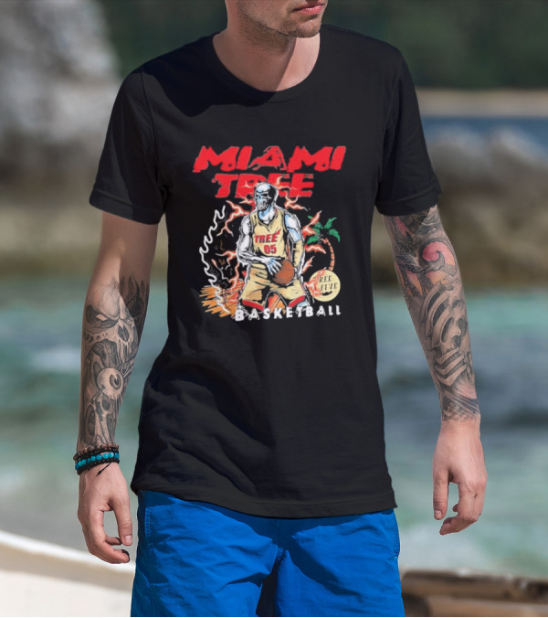 MIAMI TREE TREE 05 REE FIVE BASKETBALL T-Shirt