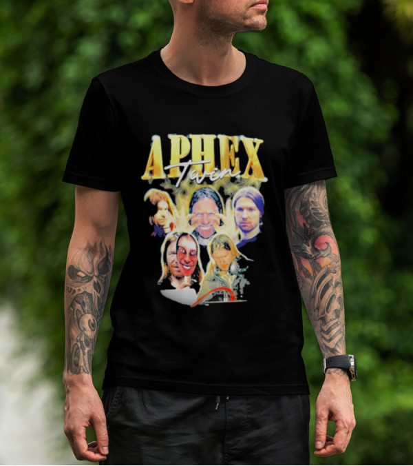 Aphex Twin Warp Music Iconic Faces Collection T-Shirt