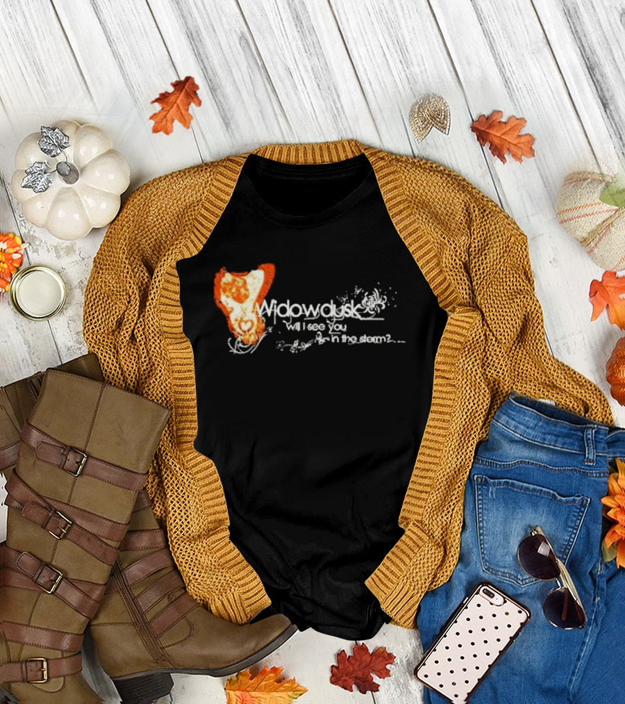 Widowdusk Will I See You in the Storm Heart and Swirls T-Shirt