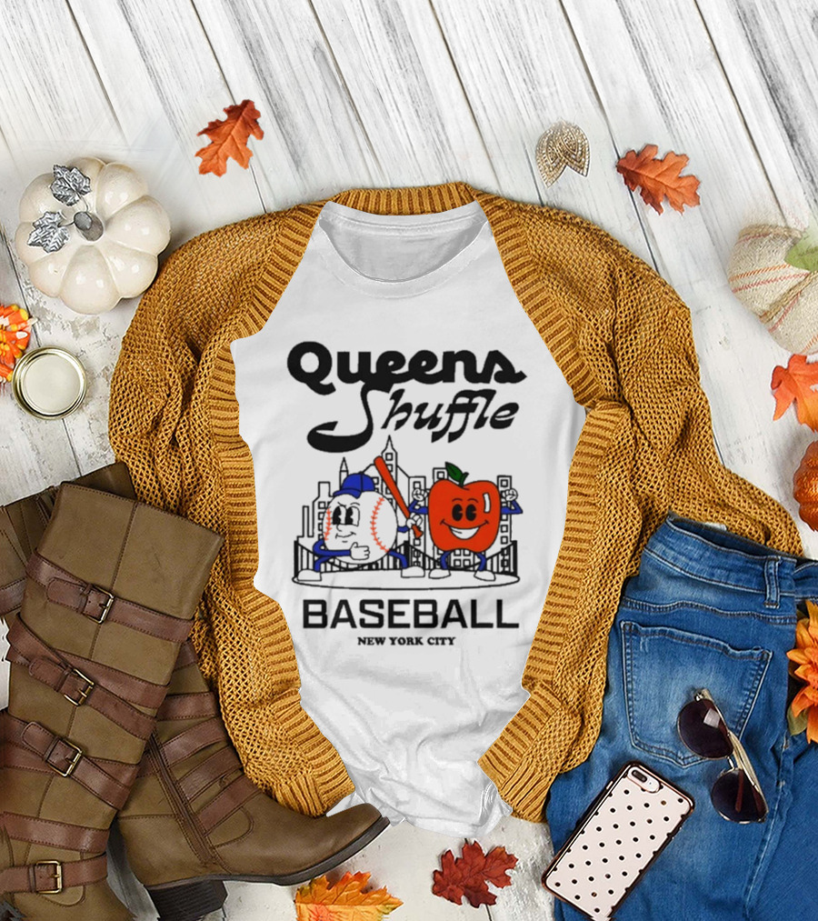 Queens Shuffle Baseball New York City T-Shirt