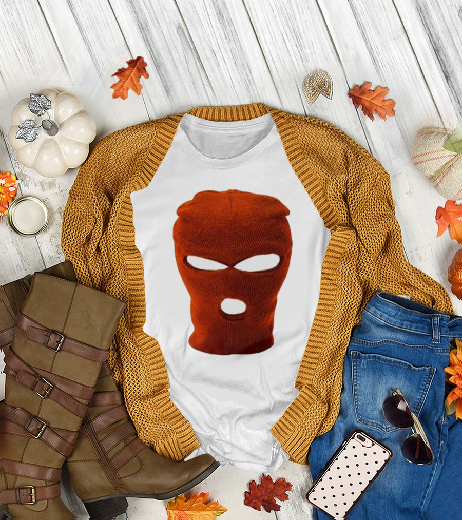 Nobigdyl Rob Hell Red Ski Mask T-Shirt