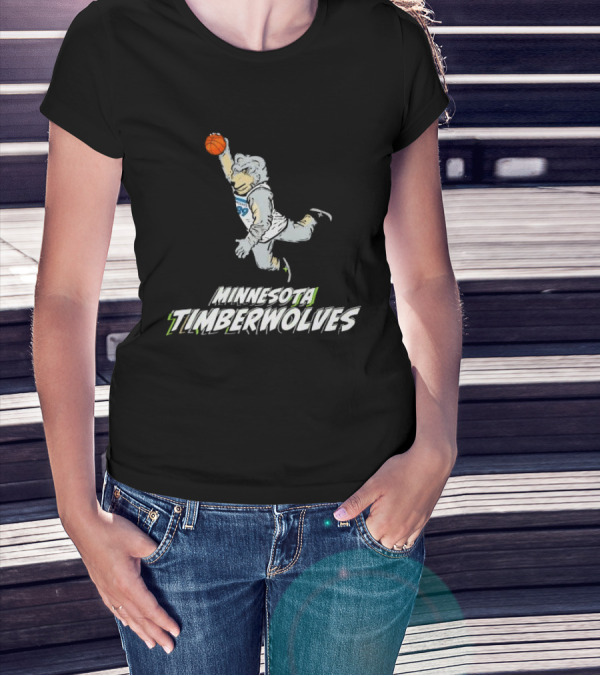 Minnesota Timberwolves Stadium Essentials Youth Mascot Slam Dunk T-Shirt