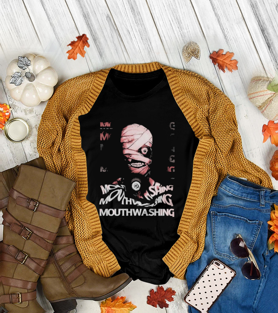 Mouthwashing Horror Game Glitch Masked Figure T-Shirt