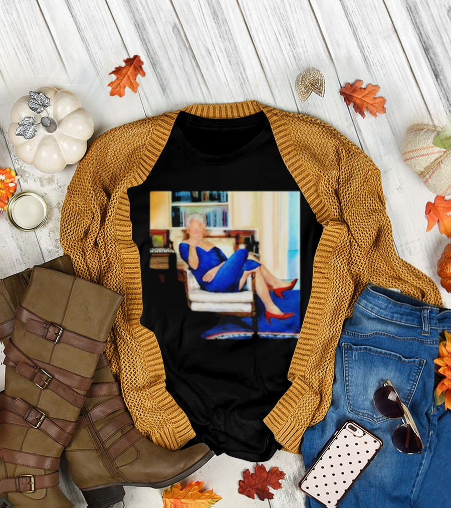 Parsing Bill Clinton Blue Dress Jeffrey Epstein Home T-Shirt