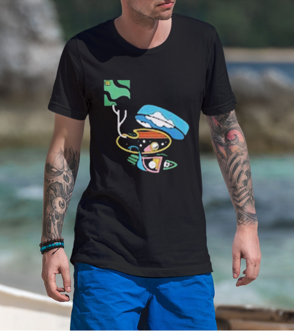 Check Your Vector Surreal Cosmic Voyage T-Shirt