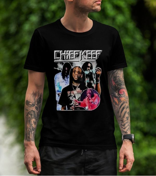 Chief Keef Collage Smoke And Red T-Shirt