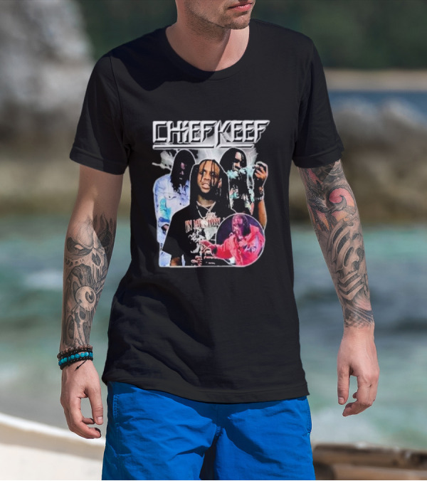 Chief Keef Collage Smoke And Red T-Shirt