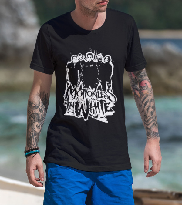 Motionless In White Band Members Paint Splatter T-Shirt