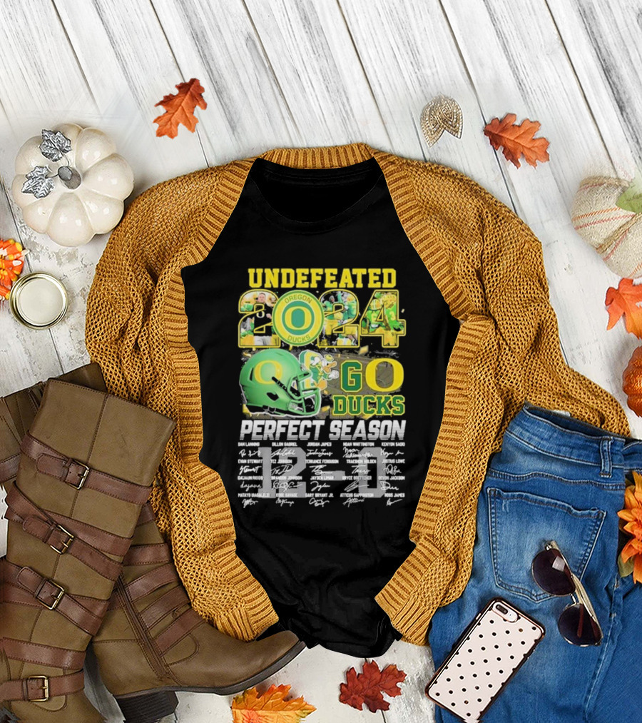 Undefeated Oregon Ducks 2024 Go Ducks Perfect Season T-Shirt
