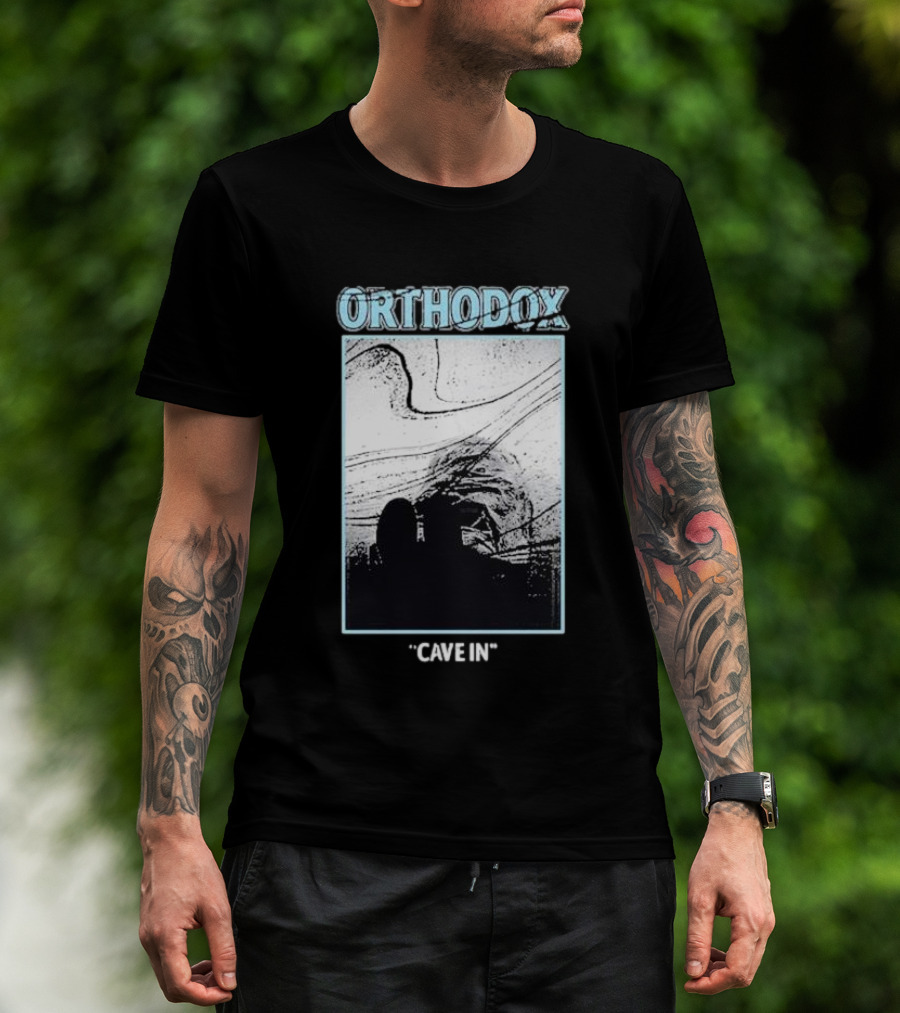 Orthodox Cave In Monochrome Abstract T-Shirt