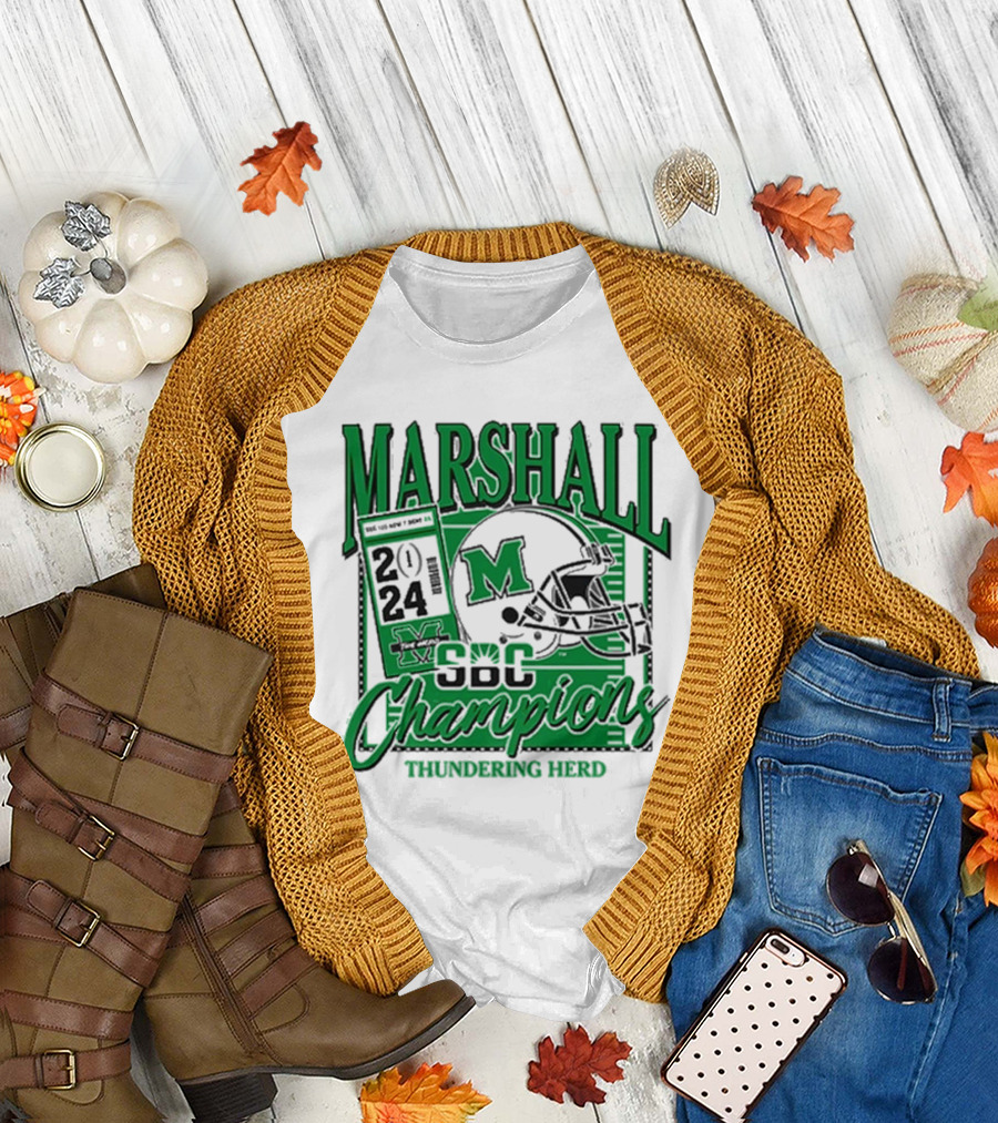 Marshall Thundering Herd 2024 SBC Champions T-Shirt