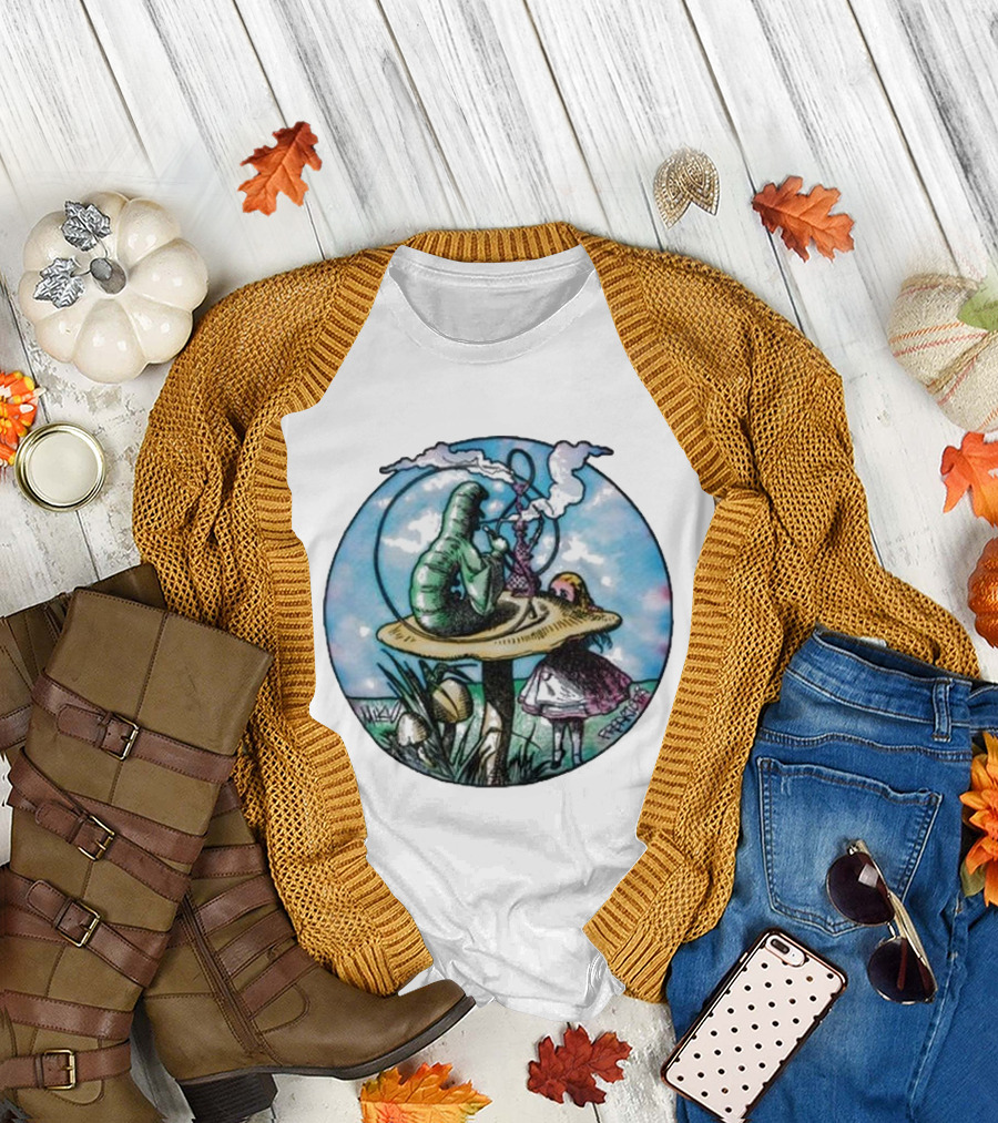Red Hot Chili Peppers X Freaktopia Caterpillar Mushroom Wonderland T-Shirt