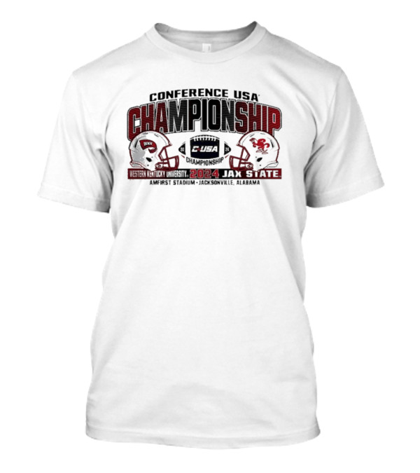 Western Kentucky Vs Jax State Conference USA Championship 2024 Amfirst Stadium Jacksonville Alabama T-Shirt