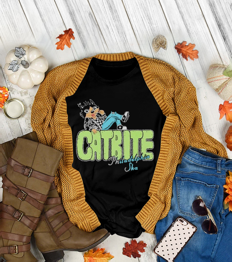 Cool Catbite Philadelphia Ska 2.0 Mineral Wash T-Shirt