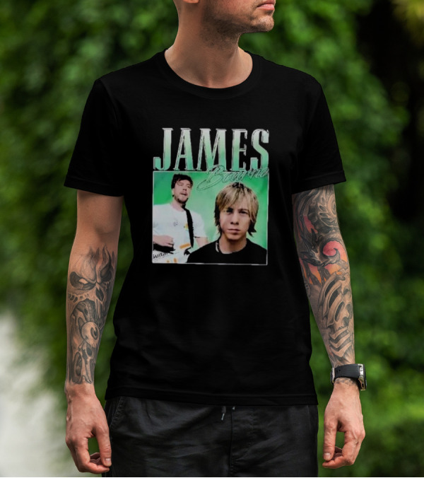 James Bourne Duo Musical Tribute Green Background T-Shirt