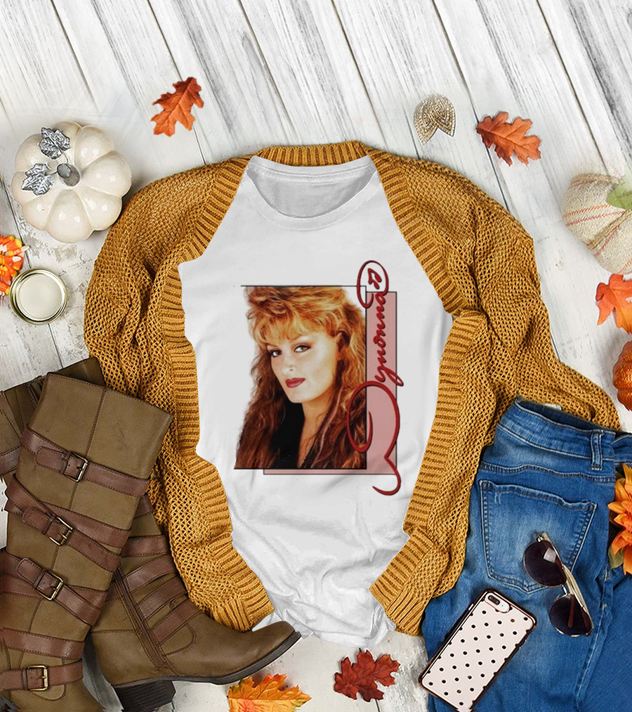 Wynonna 2024 Photo Tour Red Script Long Hair T-Shirt