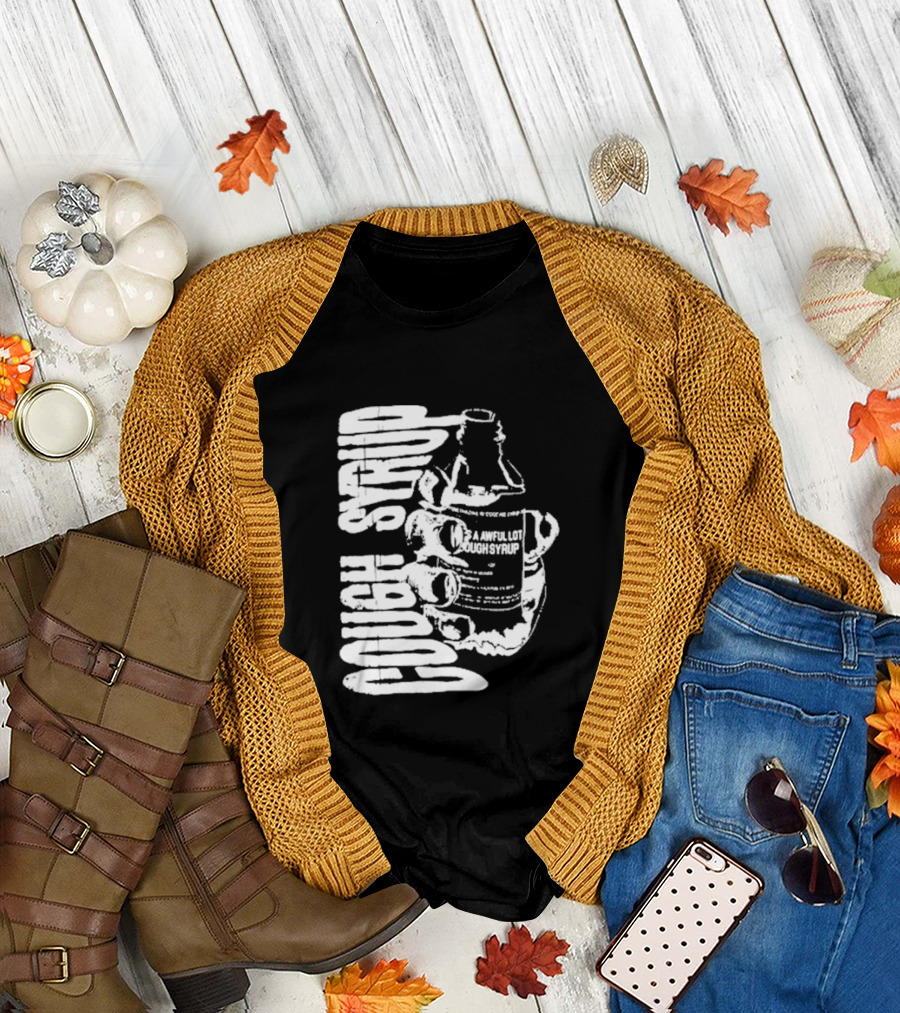 Awful Lot Of Cough Syrup Warning Bottle T-Shirt