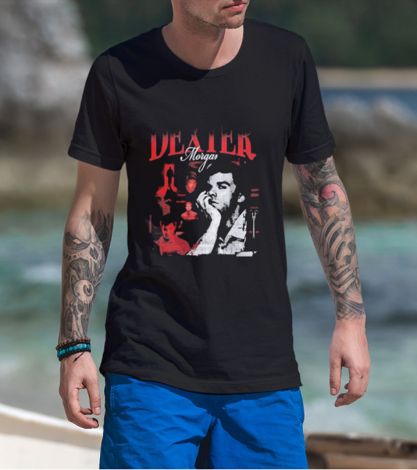 Dexter Morgan Heartthrob Iconic Red And Black T-Shirt