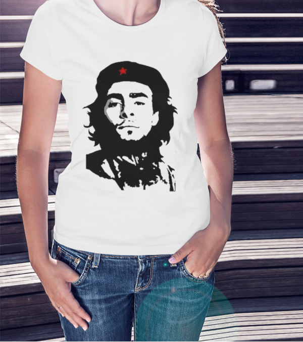 Luigi Mangione Che Guevara Iconic Red Star Beret Face T-Shirt