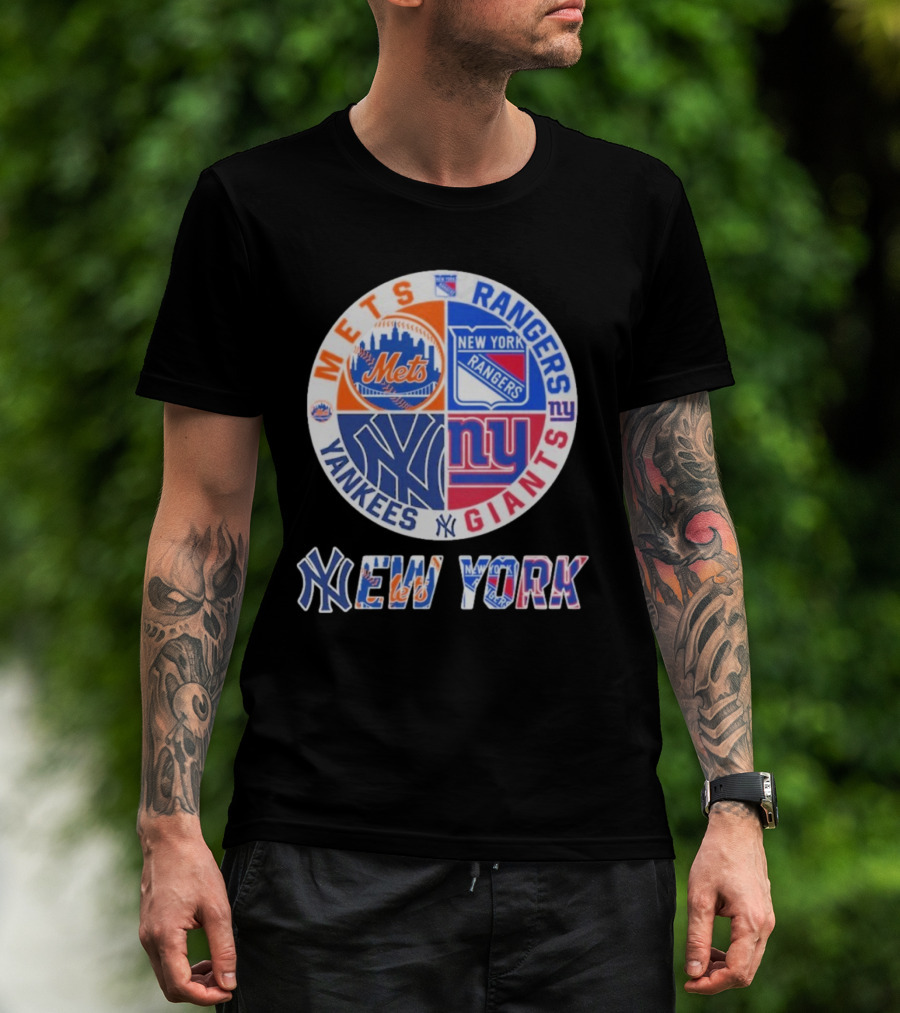Mets Rangers Giants Yankees New York T-Shirt