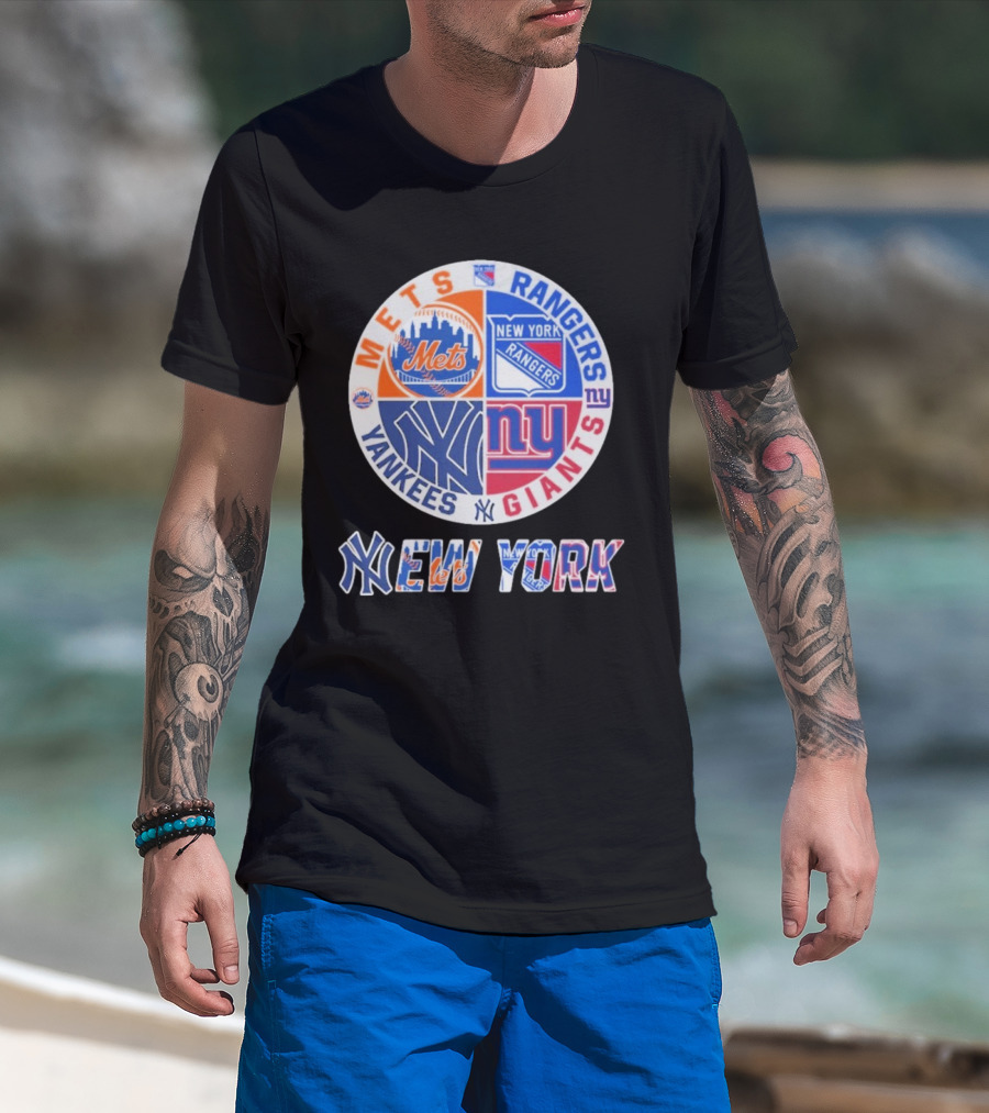 Mets Rangers Giants Yankees New York T-Shirt