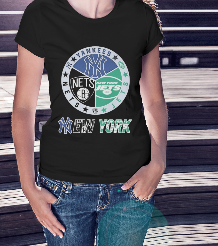 New York Yankees Nets Jets Yankees Nets Jets T-Shirt