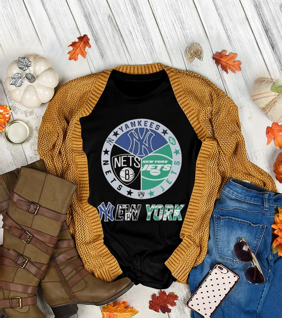 New York Yankees Nets Jets Yankees Nets Jets T-Shirt