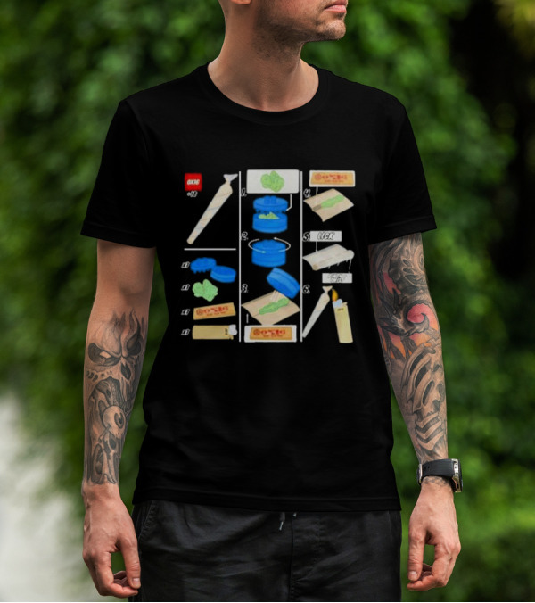 Ox16 Legolize Herb Grinder Rolling Instructions T-Shirt