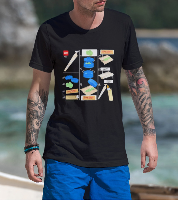 Ox16 Legolize Herb Grinder Rolling Instructions T-Shirt